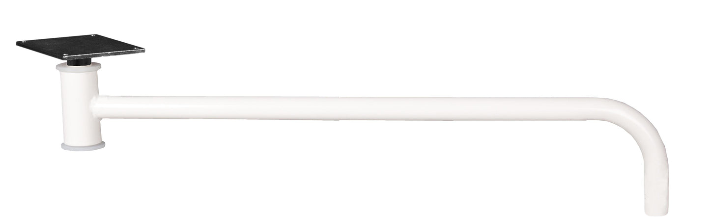 Plaque d'adaptation sur bras L.40cm, tube Ø 16mm - LID