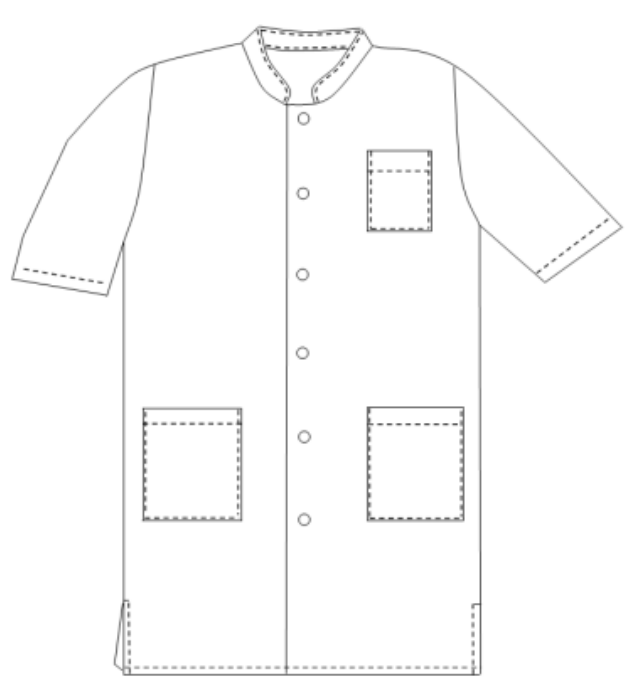 Stéphano - Blouse - Manches courtes - Homme - 100 cm