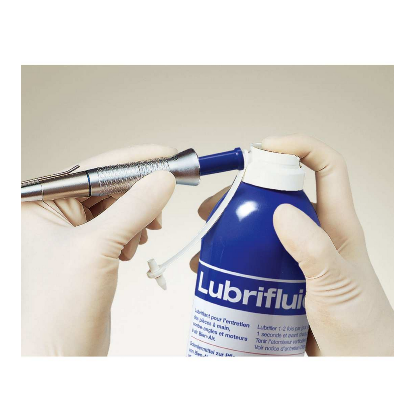 Bombe lubrifiante pour micromoteurs, pièces à mains, contre angles et turbines - Utilisation interne - 500ml - Bien Air