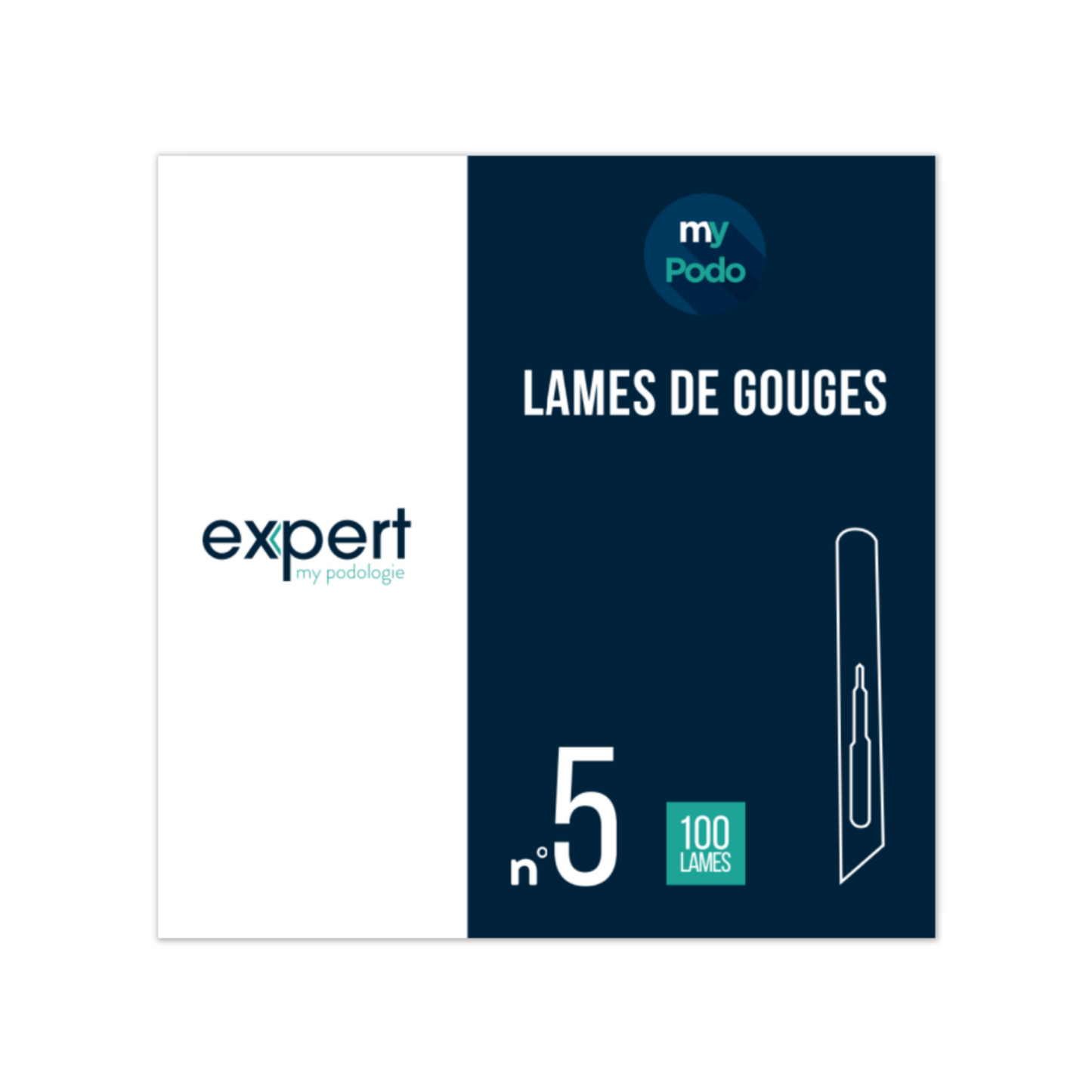 100 Lames de gouges stériles - Expert - My Podologie
