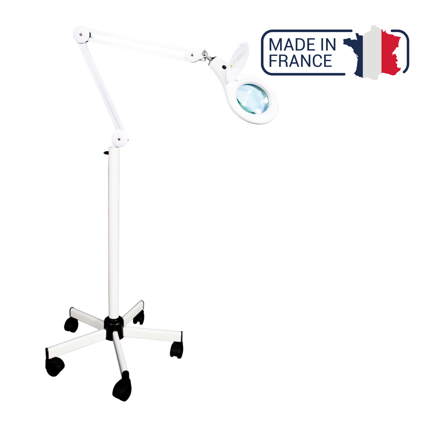 Lampe loupe LID Vera LED 4W sur pied à roulettes