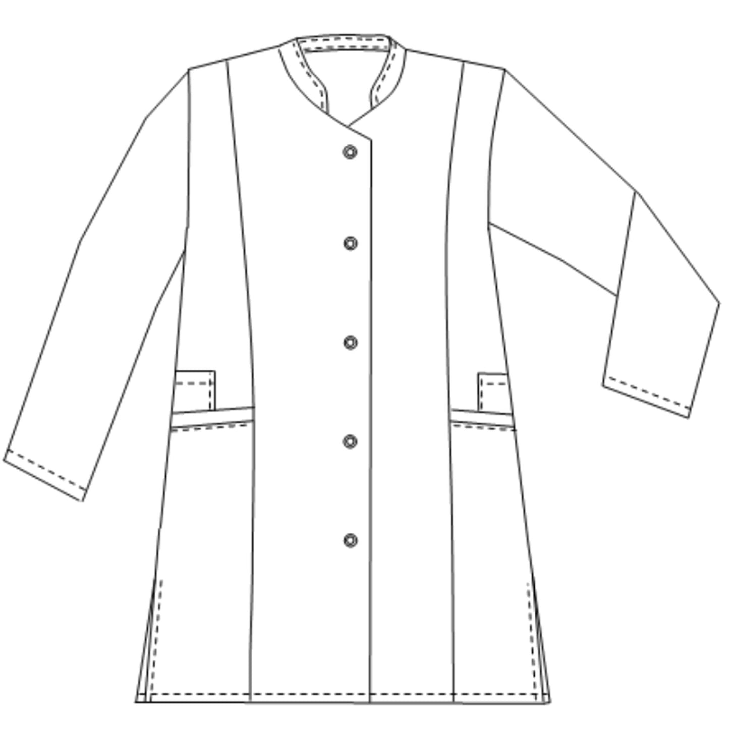 Candice - Blouse 3/4 - Manches longues - Femme - 85 cm