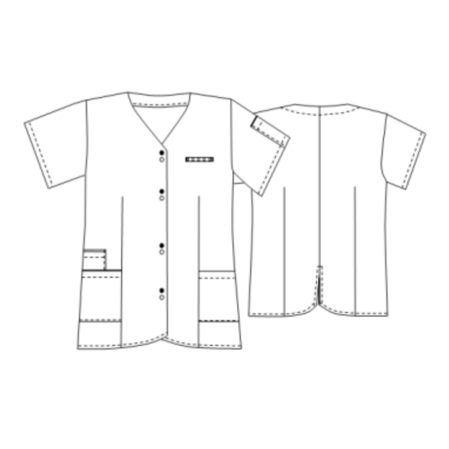 Maelle - Tunique - Manches courtes - Femme - 75 cm