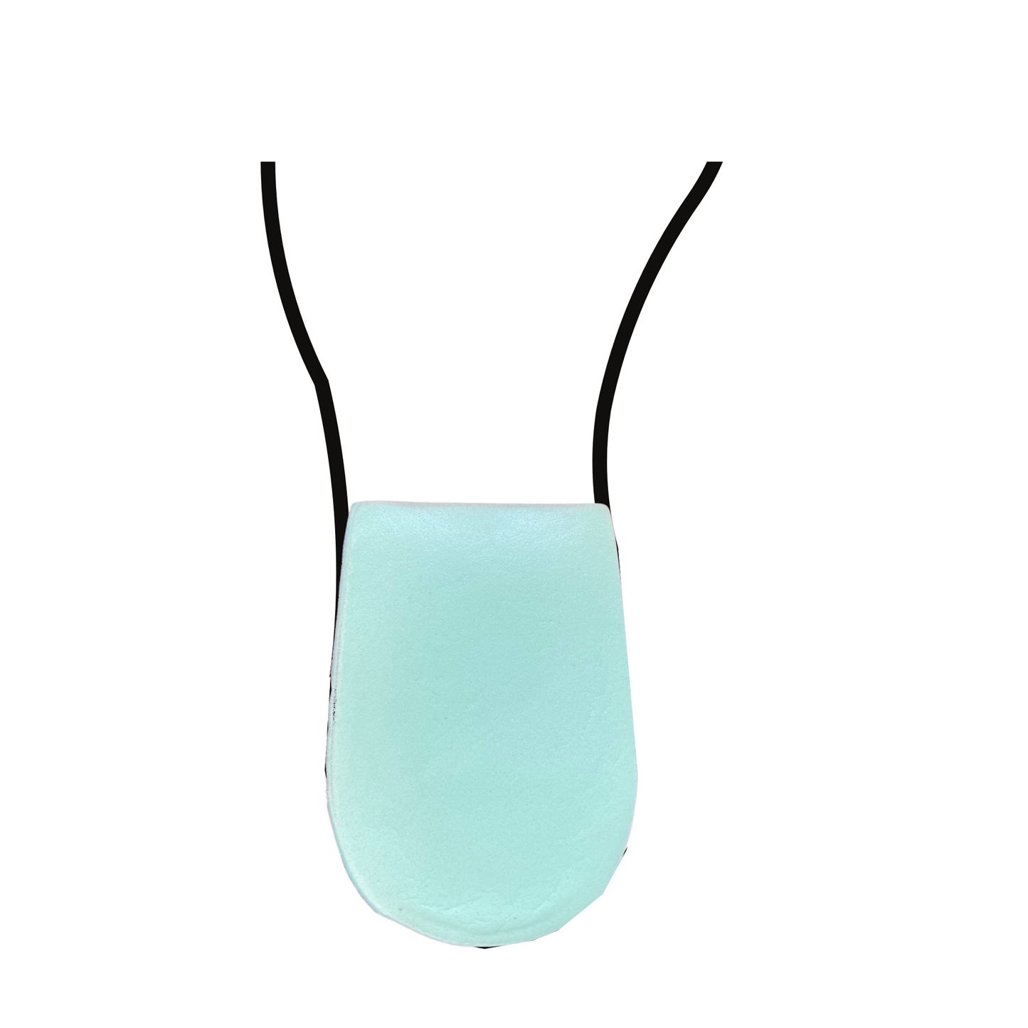 Talonnette en mousse latex avec léger rebord autour du talon - Vert