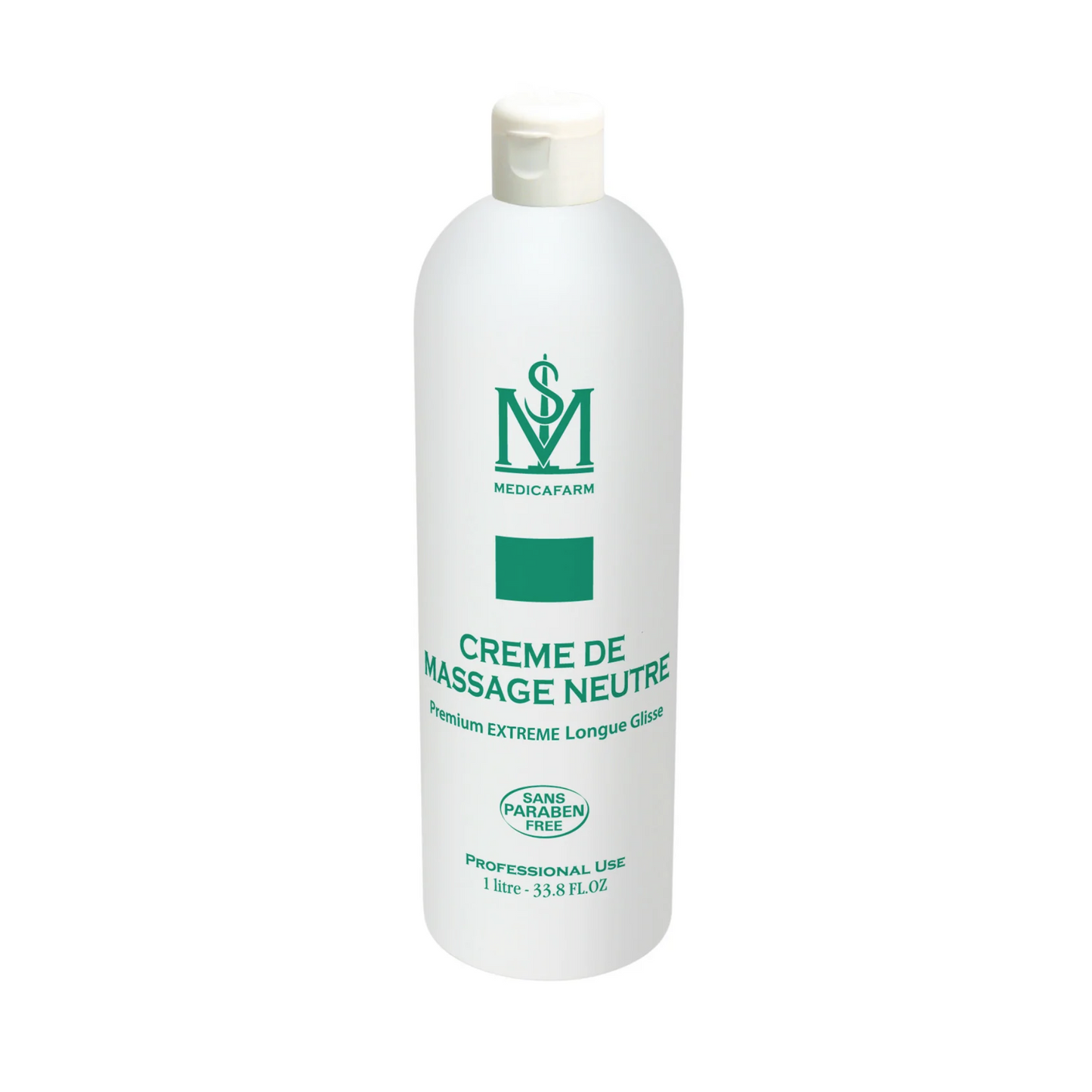 Crème de massage neutre premium extreme longue glisse - 250 ml ou 1 L - Medicapharm