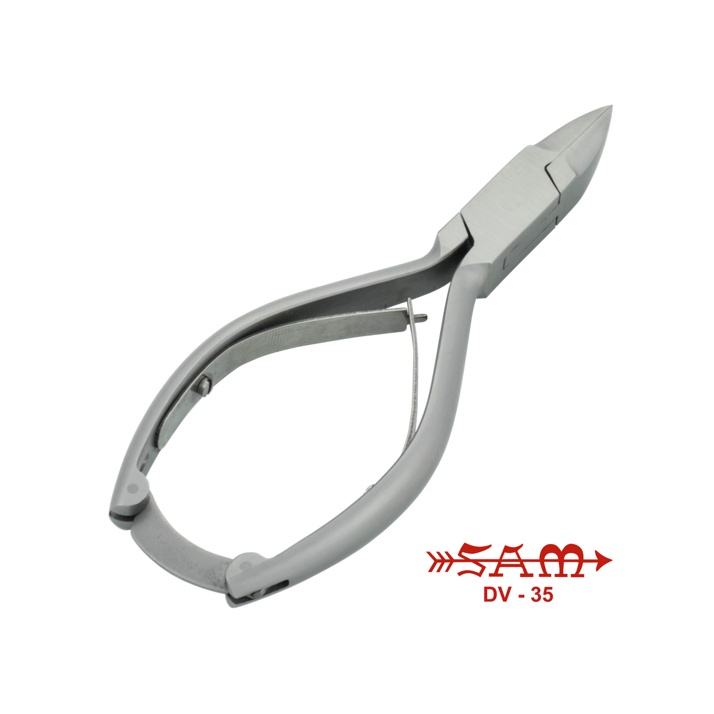 Pince à ongles - Acier inoxydable - Finition satinée - Coupe droite - Morts effilés - 13,5 cm - Sam