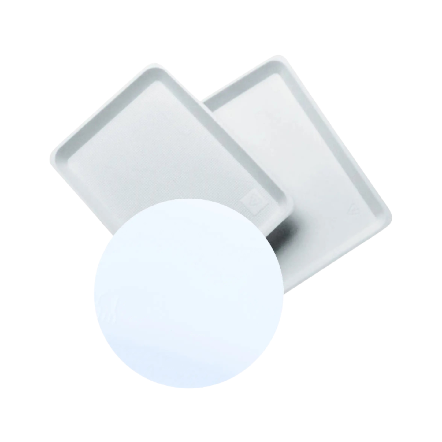 50 plateaux de soin à usage unique fond lisse ou structuré - 5 formats