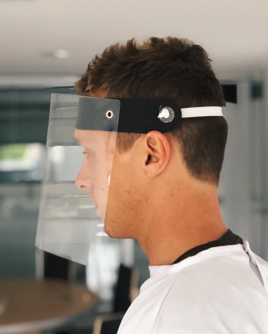 Visière de protection avec élastique