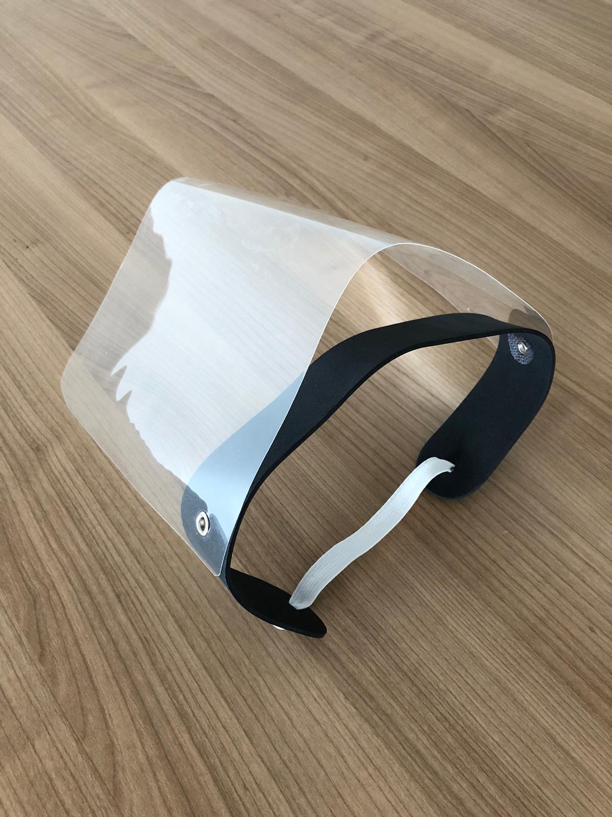 Visière de protection avec élastique