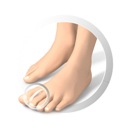 Séparateurs d'orteils en silicone - forme anatomique  - 10 pièces - Ruck