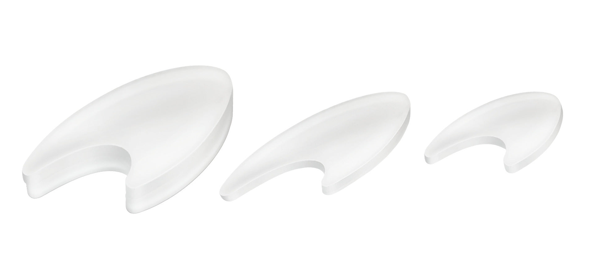 Séparateurs d'orteils en silicone - forme anatomique  - 10 pièces - Ruck