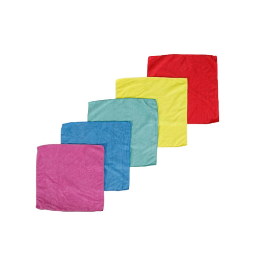 Lot de 5 Chiffons Microfibres 40x40cm - Spargo