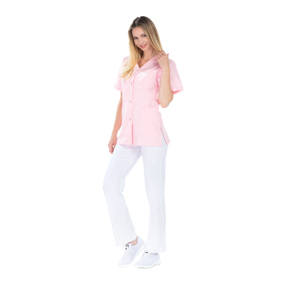 Dora - Tunique - Manches courtes - Col V - Femme - 75 cm