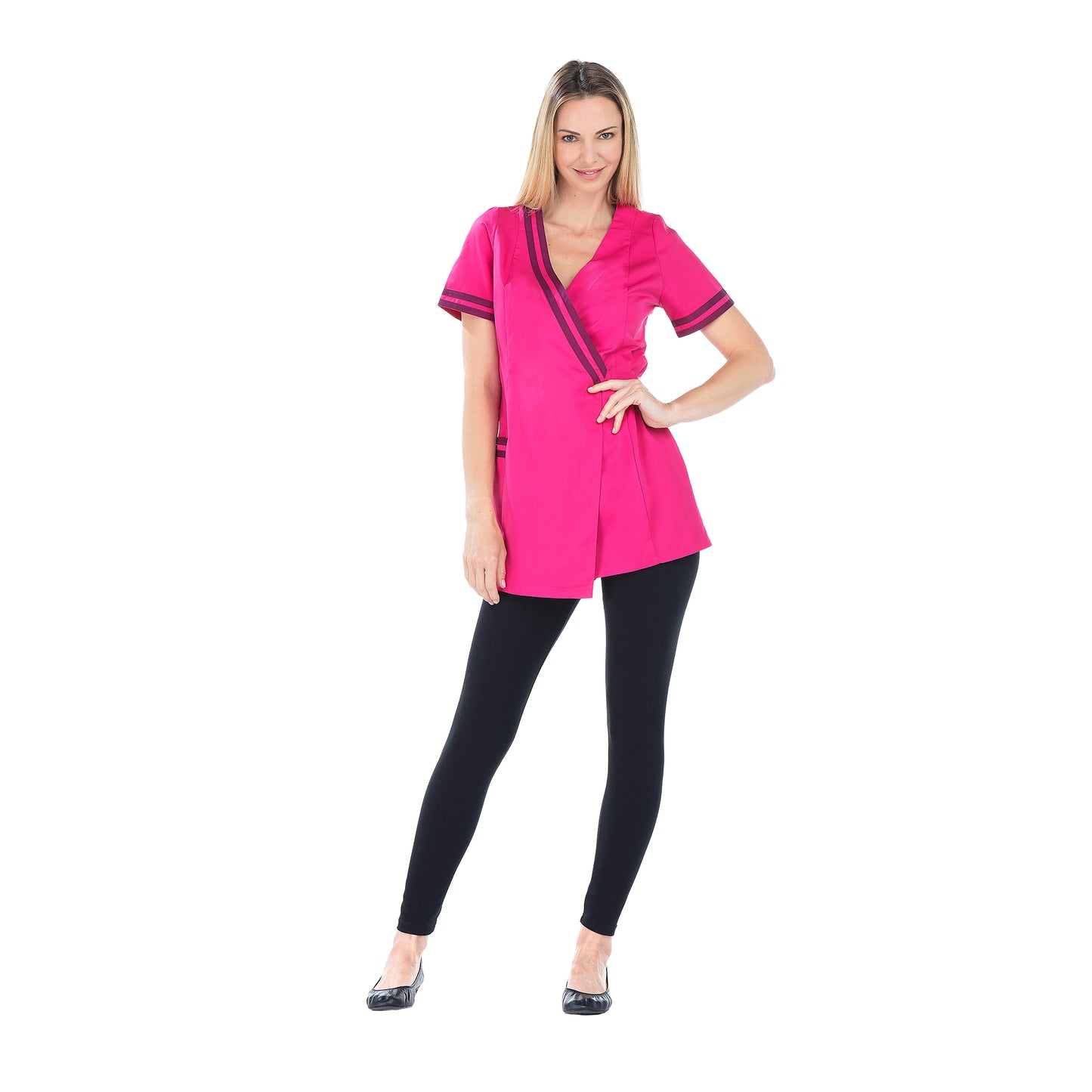 Claudia - Tunique - Manches courtes - Femme - 75 cm