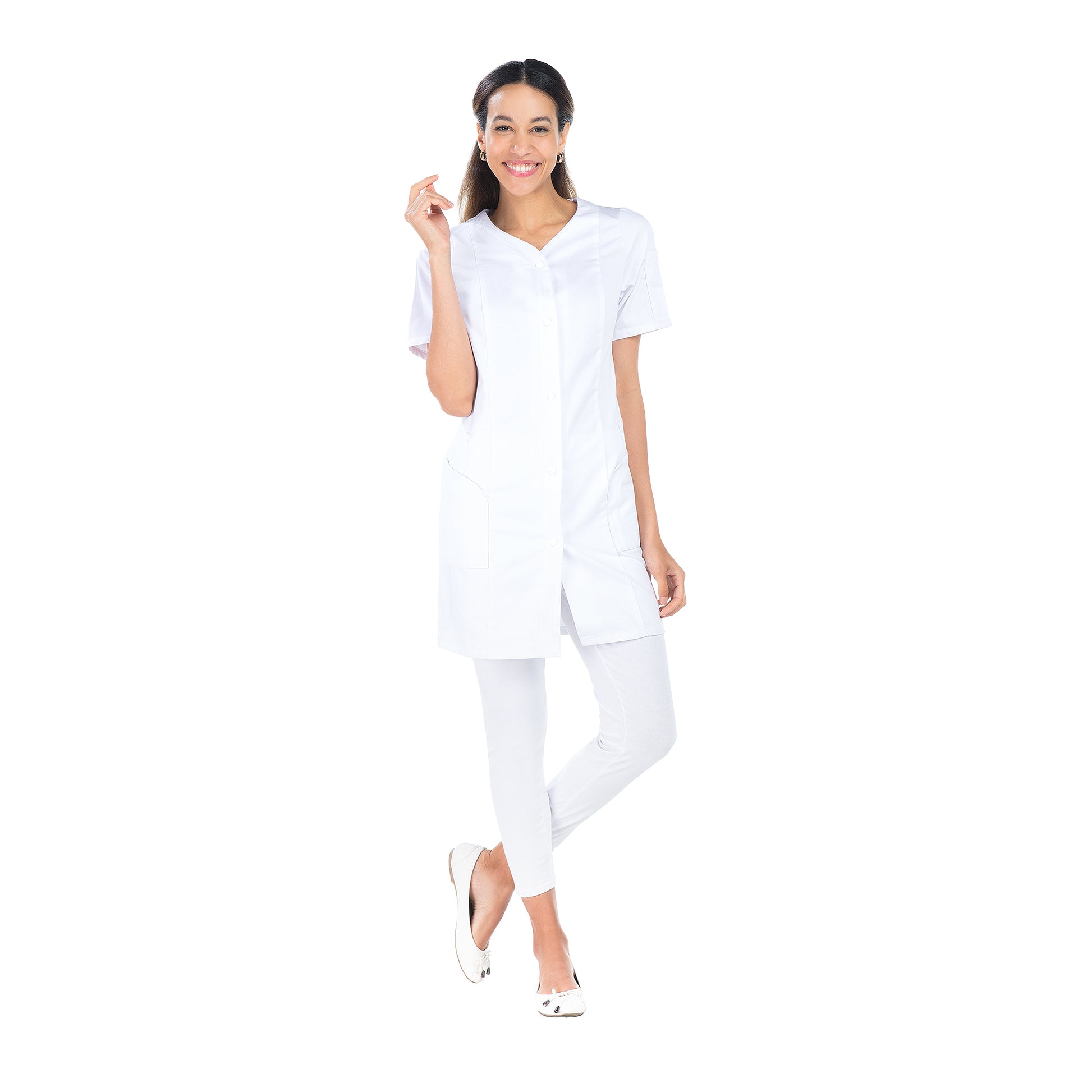 Clémence - Blouse 3/4 - Manches courtes - Femme - 85 cm