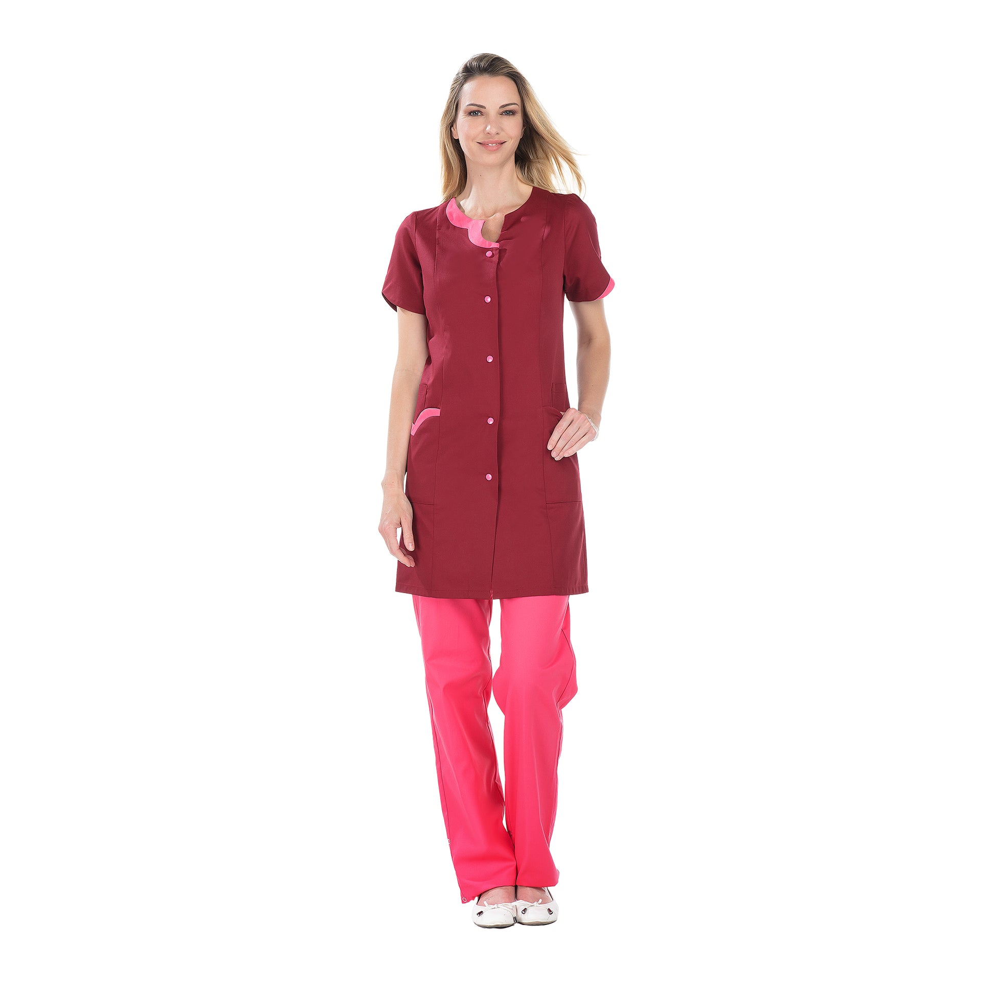 Clara - Blouse 3/4 - Manches courtes - Femme - 85 cm