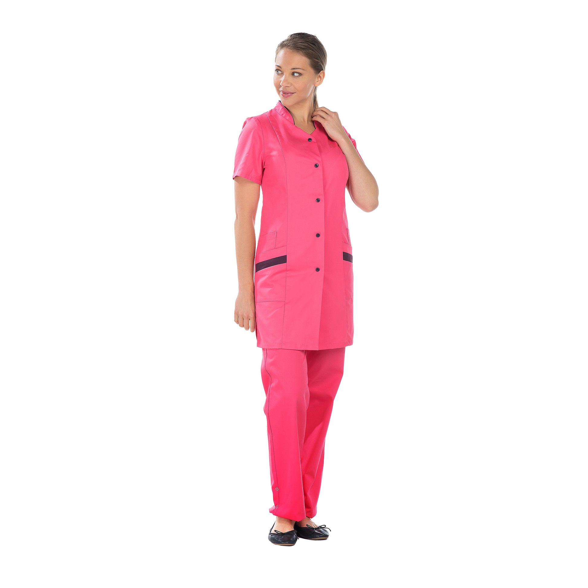 Charline - Blouse 3/4 - Manches courtes - Femme - 85 cm