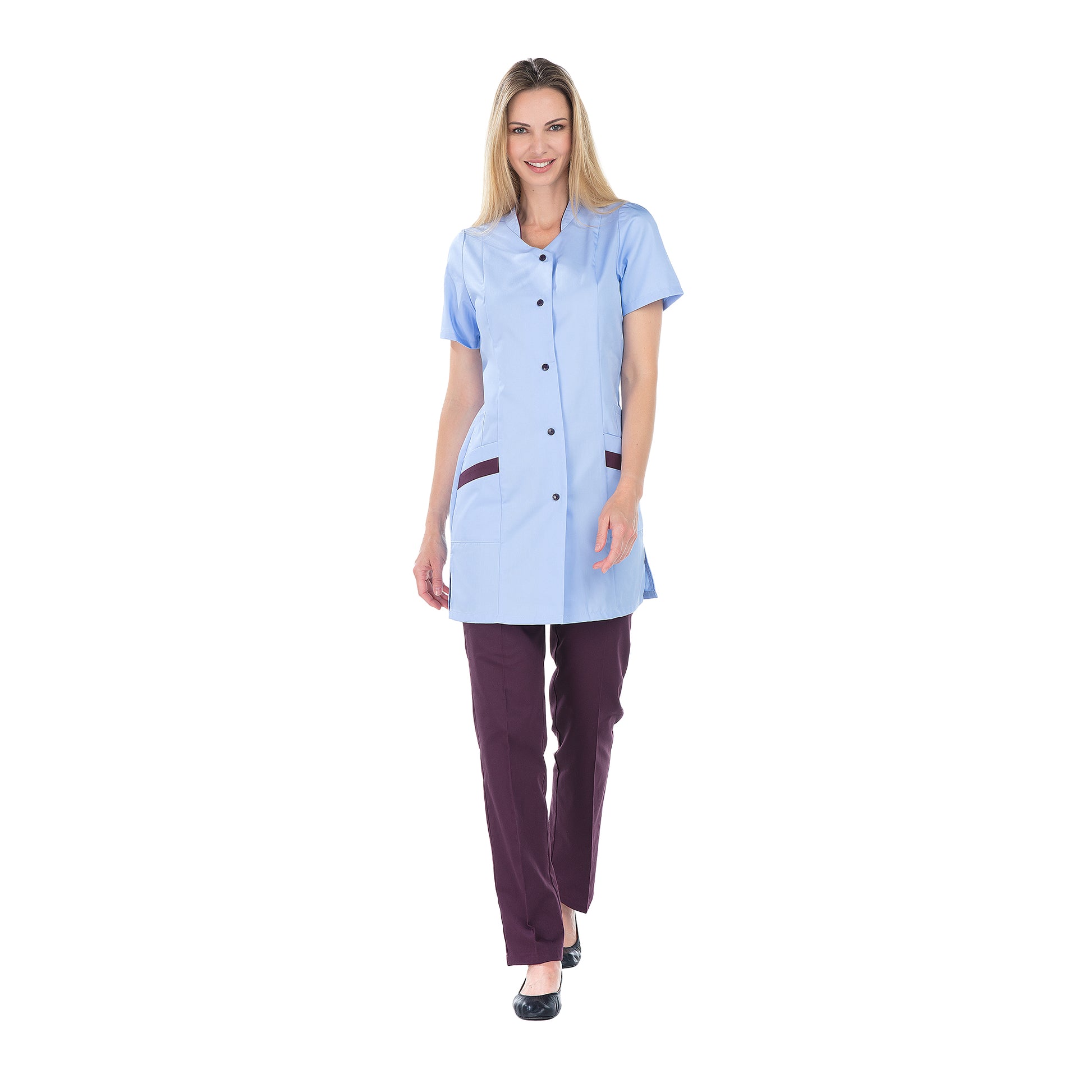 Charline - Blouse 3/4 - Manches courtes - Femme - 85 cm