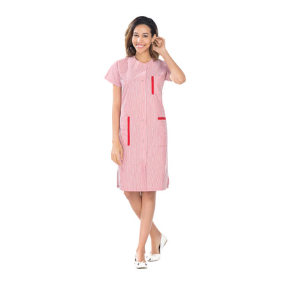 Catherine - Blouse longue - Manches courtes - Femme - 105 cm