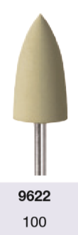 Fraise 9622 Silicone - Polissage spéculaire - 10 mm - Busch