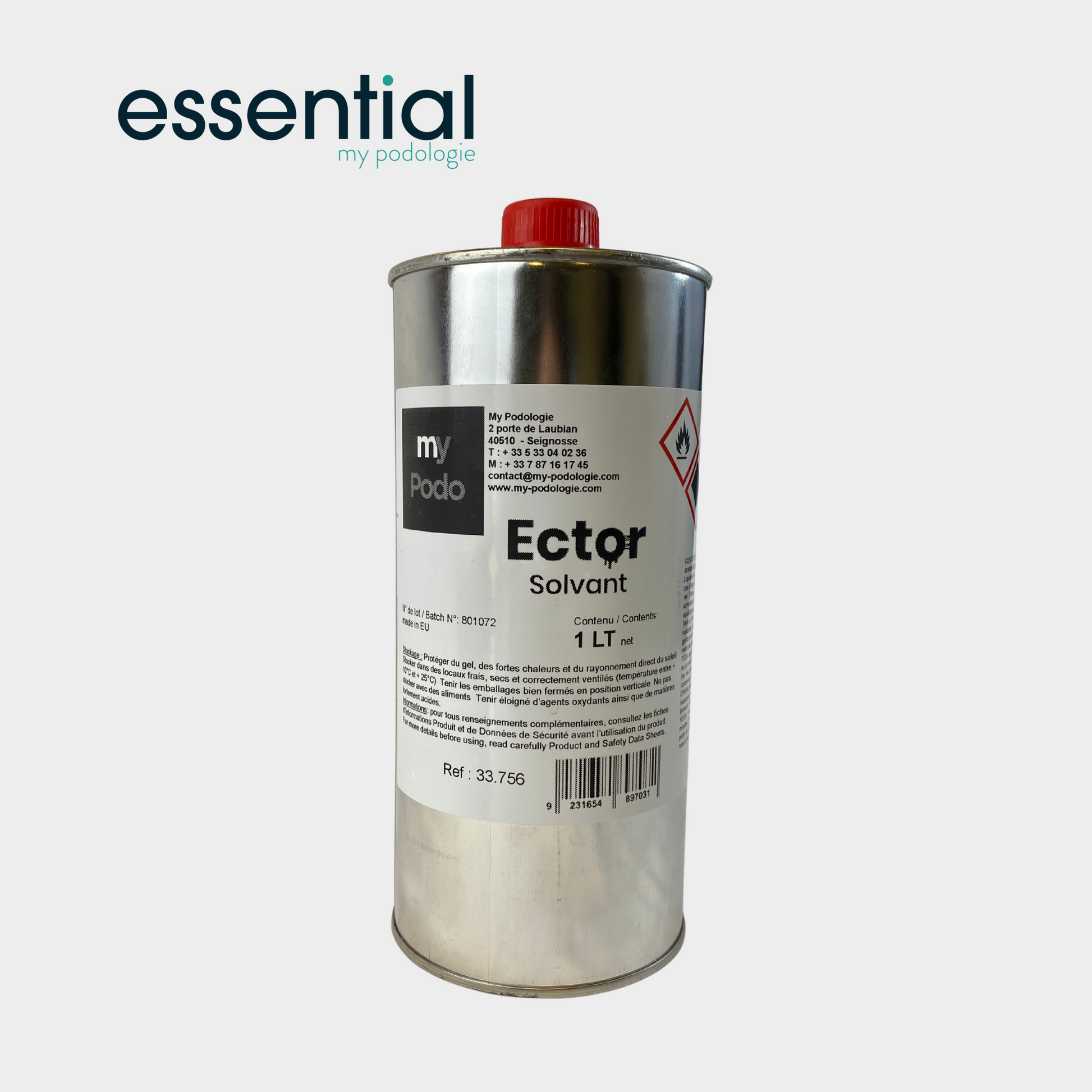Bidon de solvant 1 L -  Essential by My Podologie