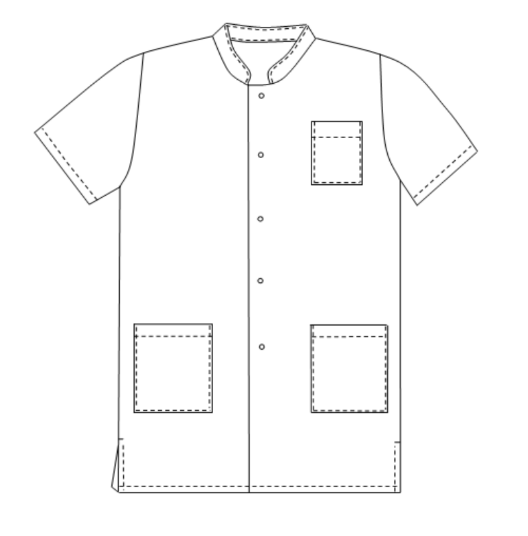 Mathieu - Blouse - Manches courtes - Homme - 95 cm