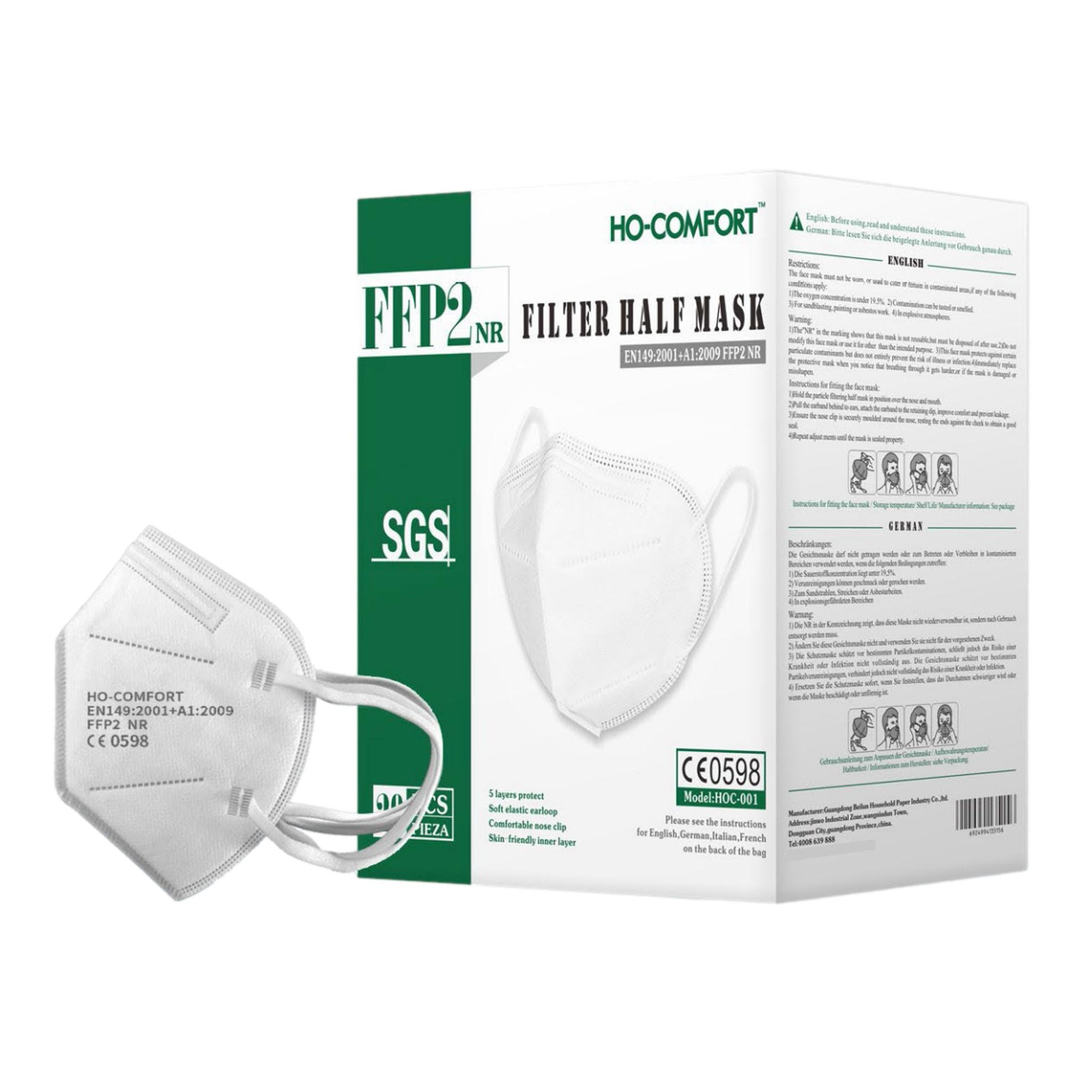 Masque FFP2 blanc