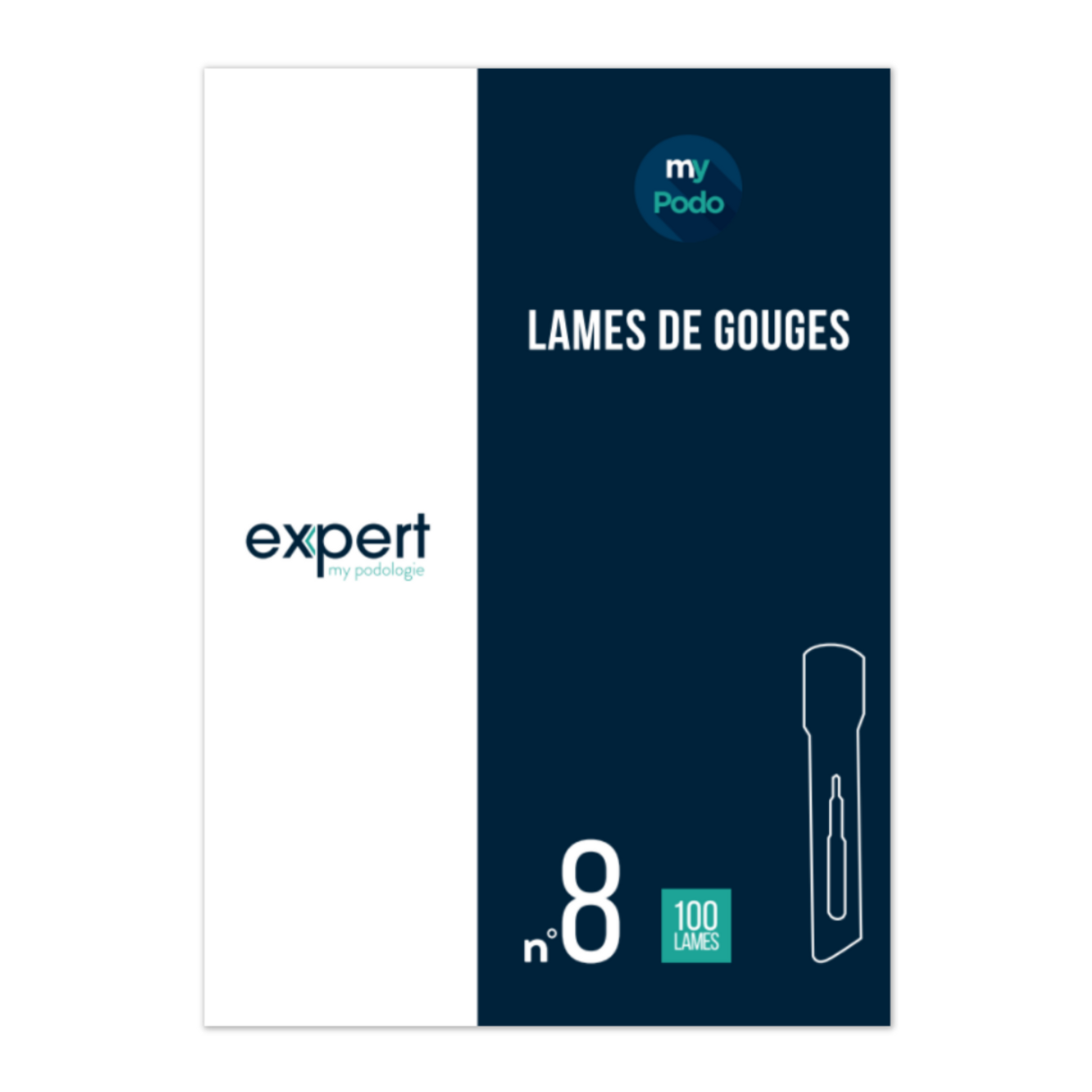 100 Lames de gouges stériles - Expert - My Podologie