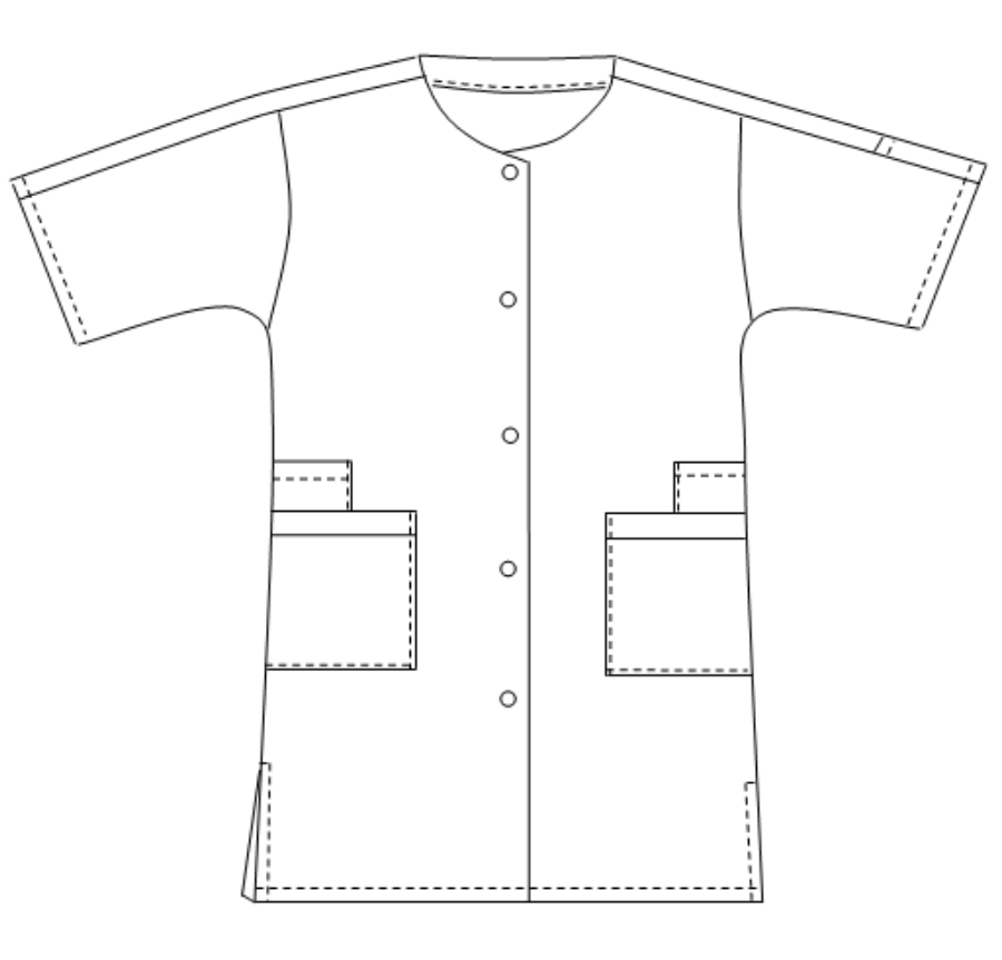 Aglaé - Blouse 7/8 - Manches courtes - Femme - 95 cm