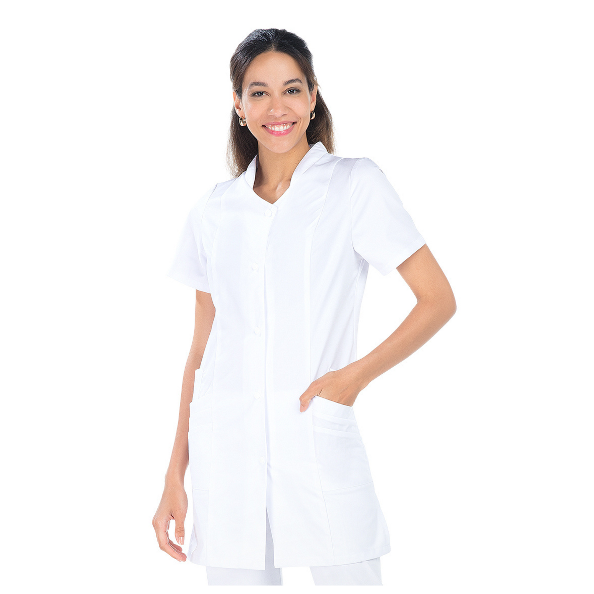 Charline - Blouse 3/4 - Manches courtes - Femme - 85 cm