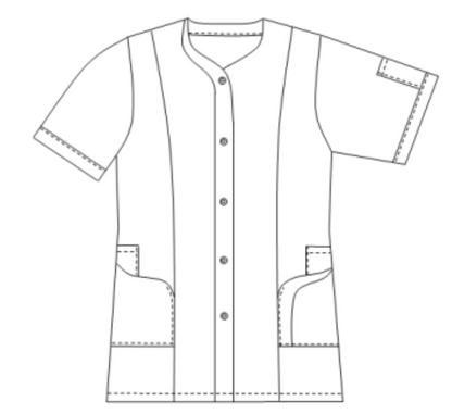 Clémence - Blouse 3/4 - Manches courtes - Femme - 85 cm