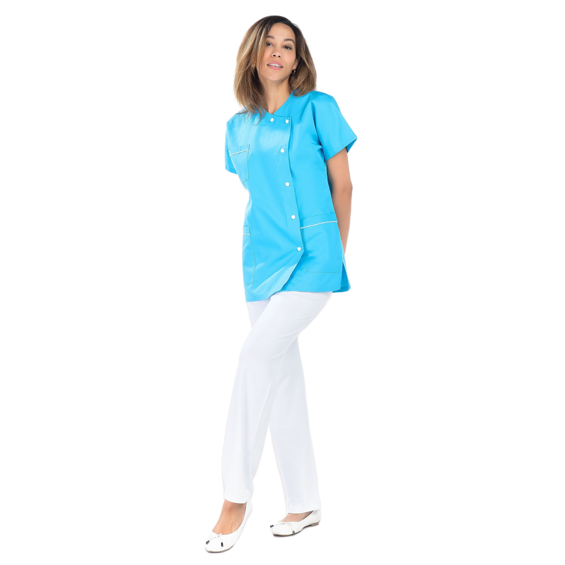 Kathline - Tunique - Manches courtes - Femme - 75 cm