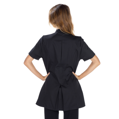 Inès - Blouse longue - Manches courtes - Femme - 105 cm 