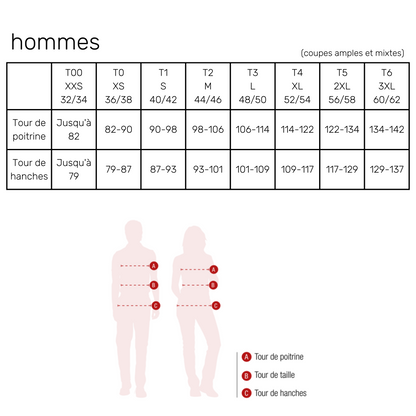 Grégory - Blouse 3/4 - Manches longues - Homme - 85 cm
