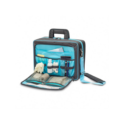 Mallette médicale convertible SUIT&GO - Gris - Chariot à roulettes en option
