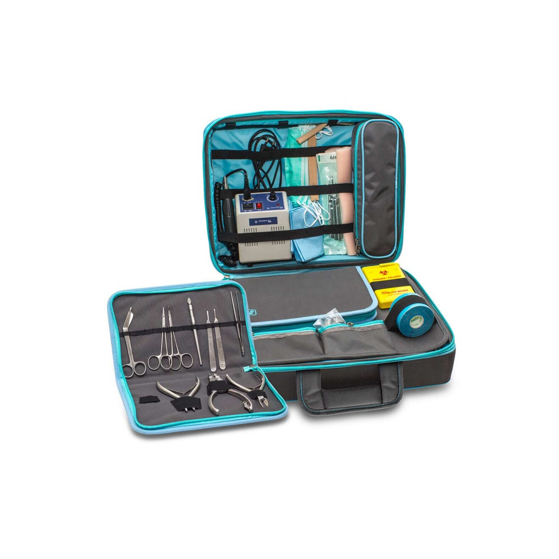 Mallette médicale convertible SUIT&GO - Gris - Chariot à roulettes en option
