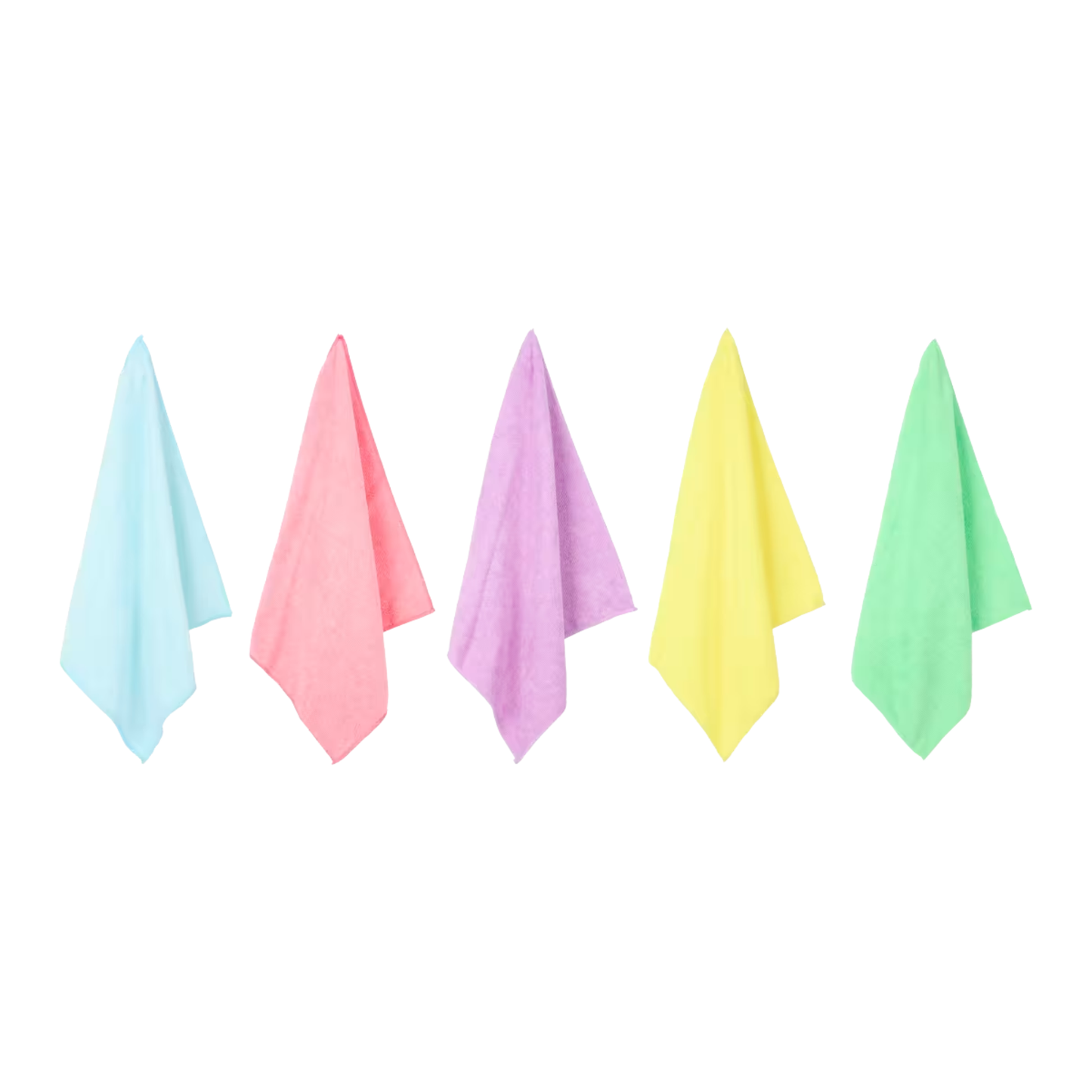 Pack of 5 Microfiber Cloths 40x40cm - Spargo