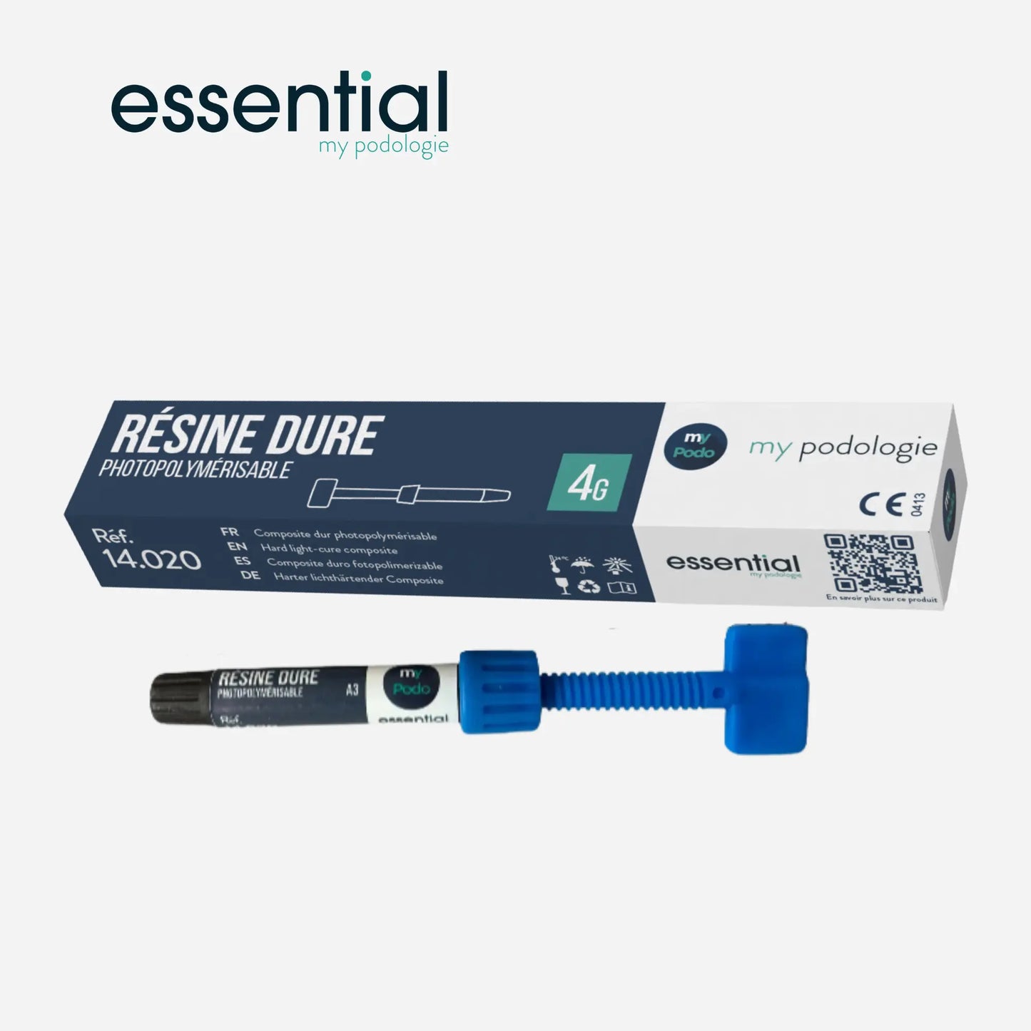 Resina compuesta dura fotopolimerizable para ortonixias - 4 g