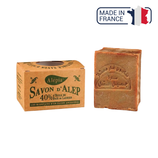 Jabón de Alepo 40% laurel - 190 g - Alépia