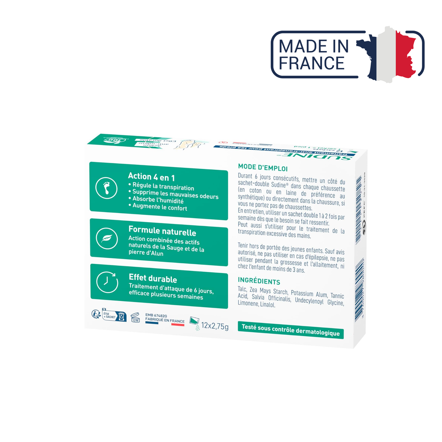 Sudine - Antiperspirant Foot Treatment Powder